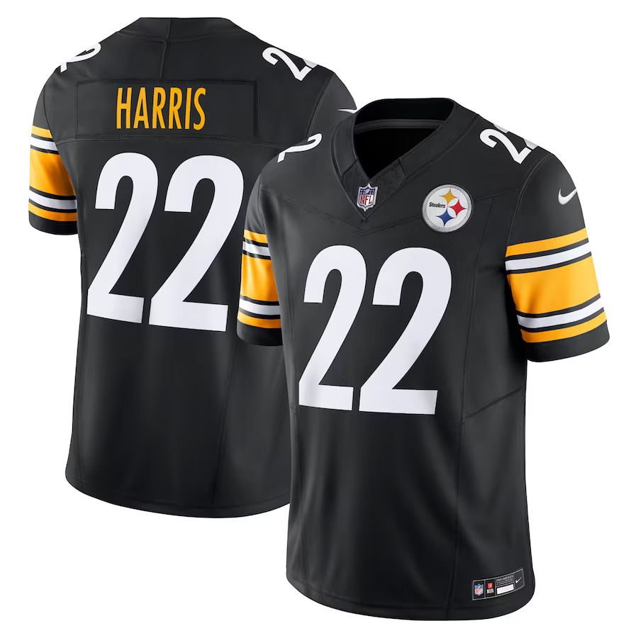 Men Pittsburgh Steelers 22 Najee Harris Nike Black Vapor F.U.S.E. Limited NFL Jersey